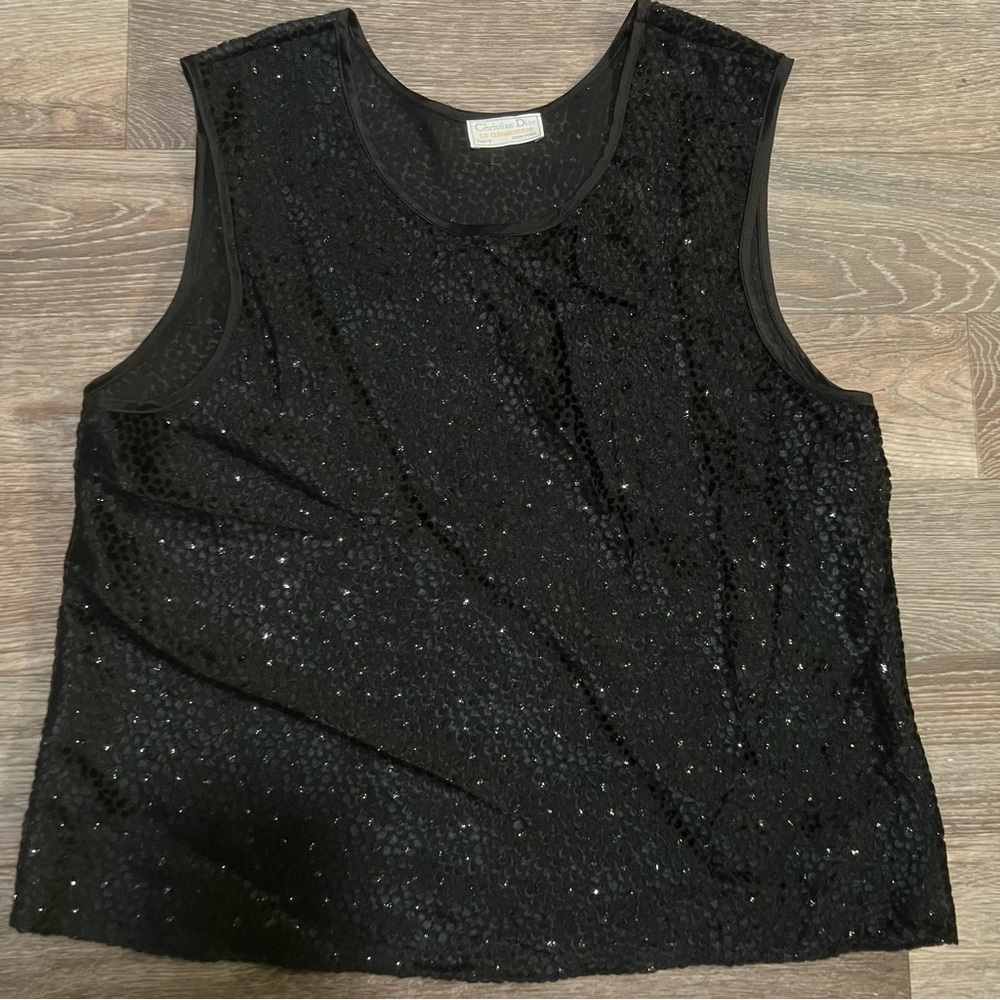 RARE Vintage Christian Dior Tank Top Shirt